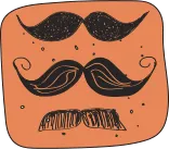 Illustration de trois moustaches.