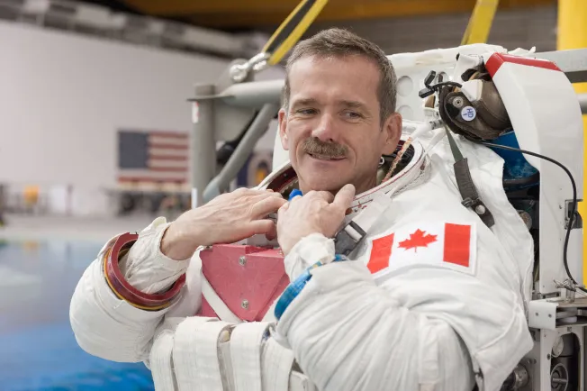 Photo de l’astronaute et ingénieur, Chris Hadfield.