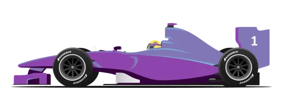 Illustration d’une voiture de formule 1.