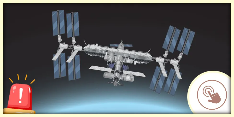 Illustration de la Station spatiale internationale.